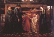 Dante Gabriel Rossetti Dante's Dream at the Time of the Death of Beatrice (mk28) France oil painting artist